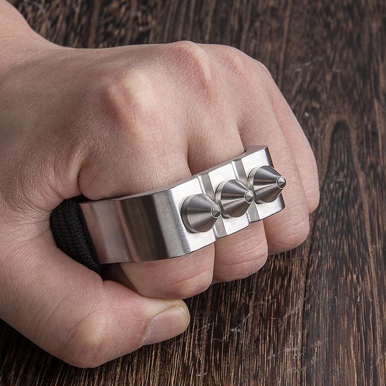 Two Finger Brass Knuckles Stainless Steel