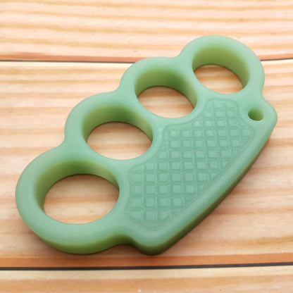 Non-Metal 4-Finger Brass Knuckles Duster Paperweight Self Defense - Cakra EDC Gadgets