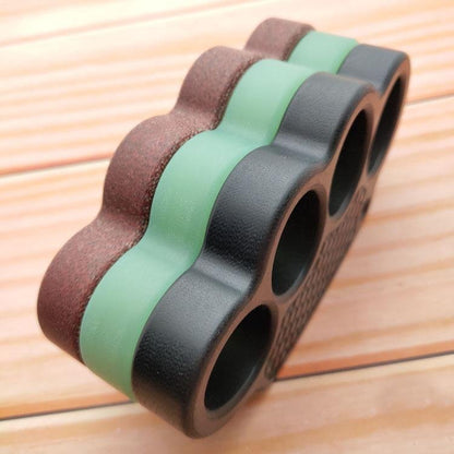 Non-Metal 4-Finger Brass Knuckles Duster Paperweight Self Defense - Cakra EDC Gadgets