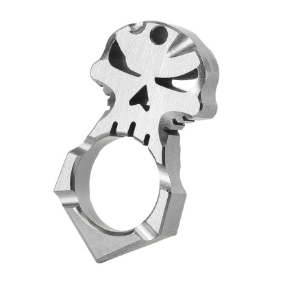 TC4 Titanium Skull Head Single Finger Knuckle Duster