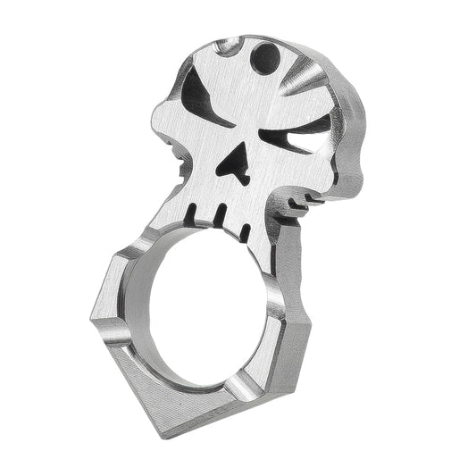 TC4 Titanium Skull Head Single Finger Knuckle Duster