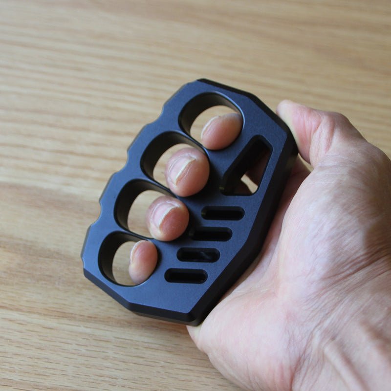 Self Defense Knuckle Rings Black Aluminium Alloy Light - Cakra EDC Gadgets