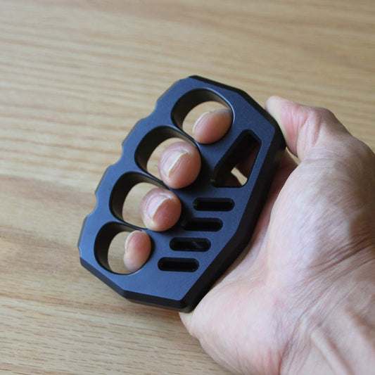 Self Defense Knuckle Rings Black Aluminium Alloy Light - Cakra EDC Gadgets