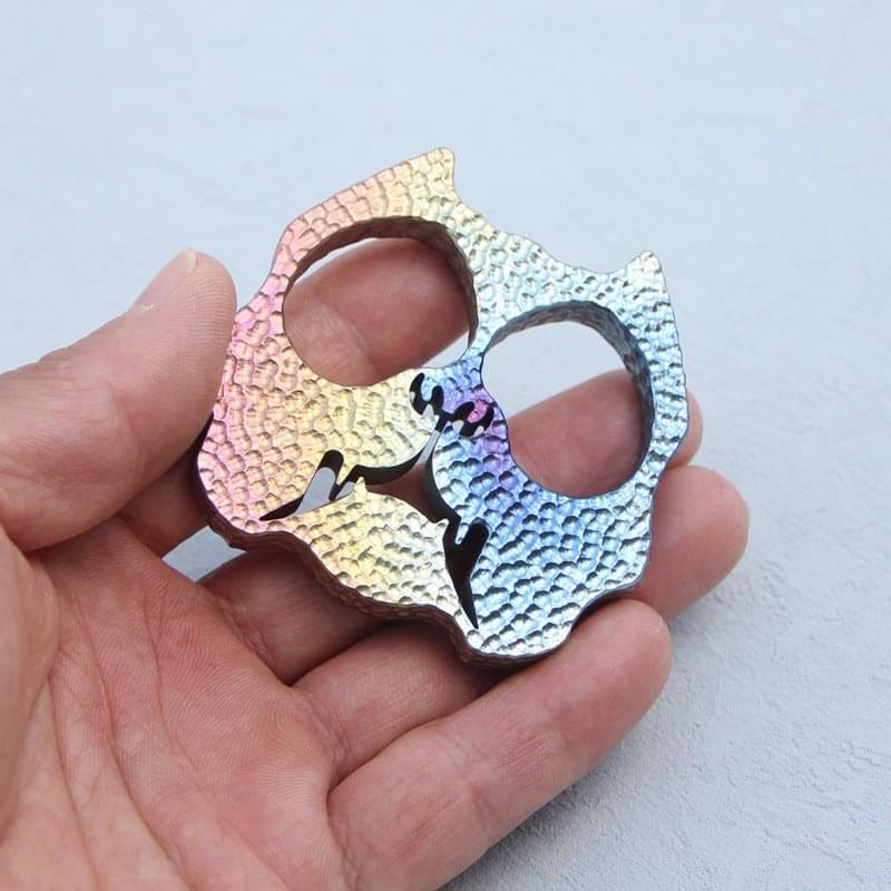 Bulldog Two Finger Titanium Knuckles - Cakra EDC Gadgets